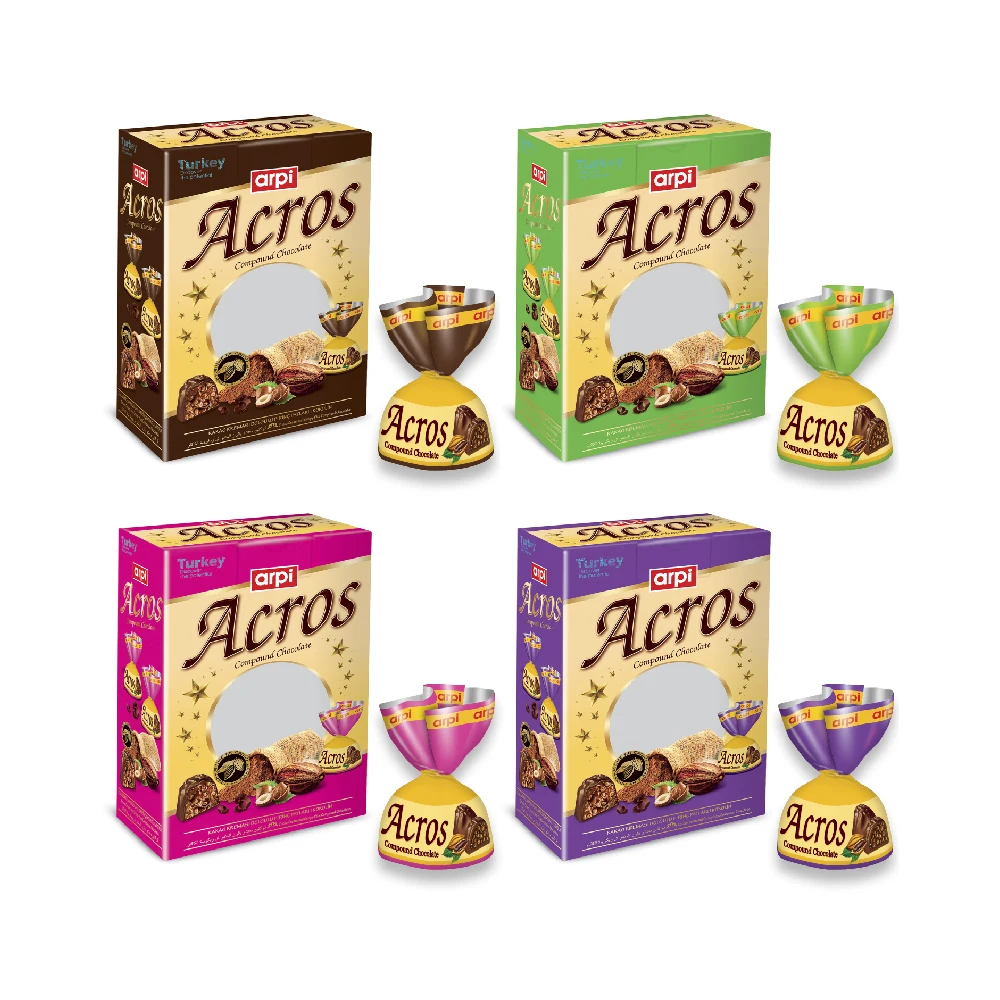 Высокое качество через соединение шоколадной начинкой с кремом какао и создания хрустящей рисовой весом более 2 кг коробка 4 вида цветов