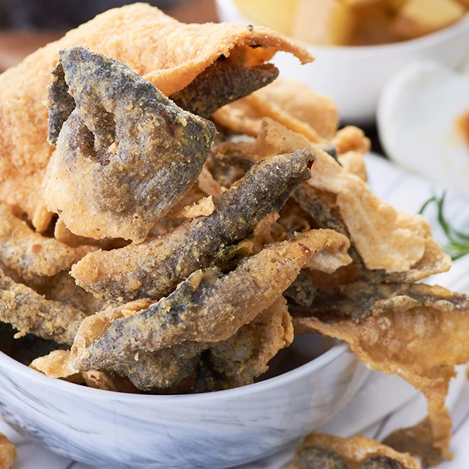 HIGH QUALITY FRIED FISH SKIN/ FISH SKIN FOR SNACK/  Ms Lucy +84 929 397 651