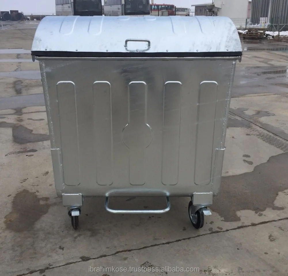 1100 lt Metal Waste container bin