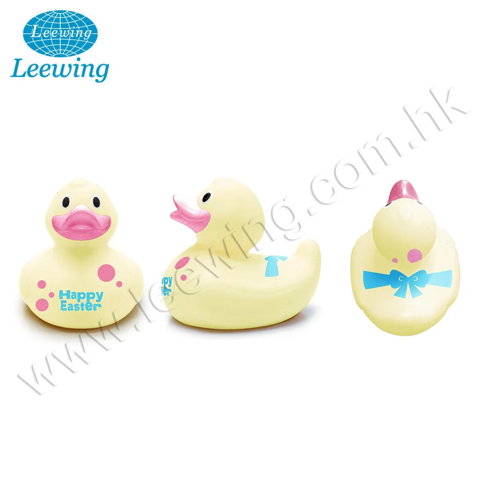 Hot Festival Easter Holiday Promotion Gift Item Plastic PVC Vinyl Customized Colorful Easter Egg Logo Printed Rubber Duck