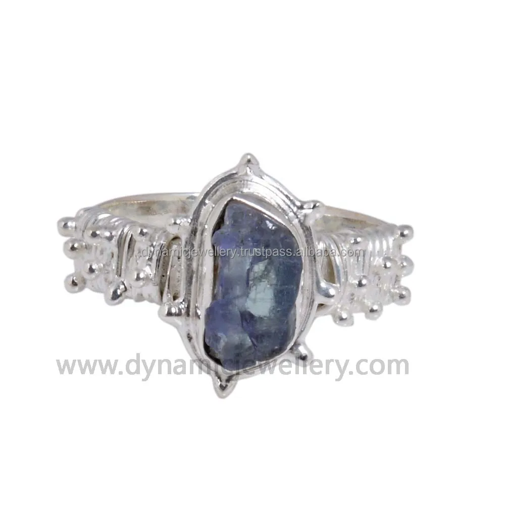 Tanzanite Rough Handmade Silver Gemstone Ring