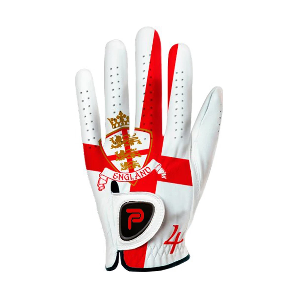 
Wholesale custom leather printing golf gloves 