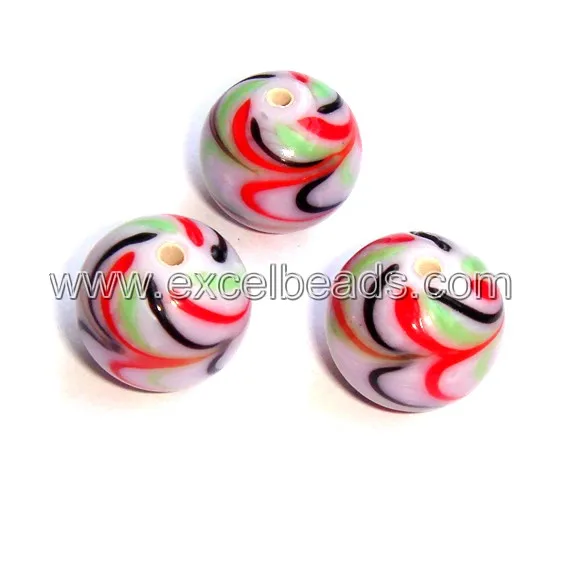 Round Glass Beads 12mm  Fancy Beads Lampwrok Glass Beads from wholesale supplier Excel Exports