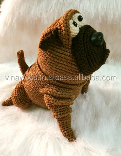 VINAWOCO Hoholala - Animal toys: Cute Dog- Handmade Crochet toys,Gift idea, Cute Dog