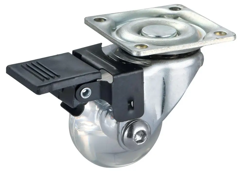 WBD Plastic 1 - 2 Inch Small Furniture Caster Wheels For Office Chair