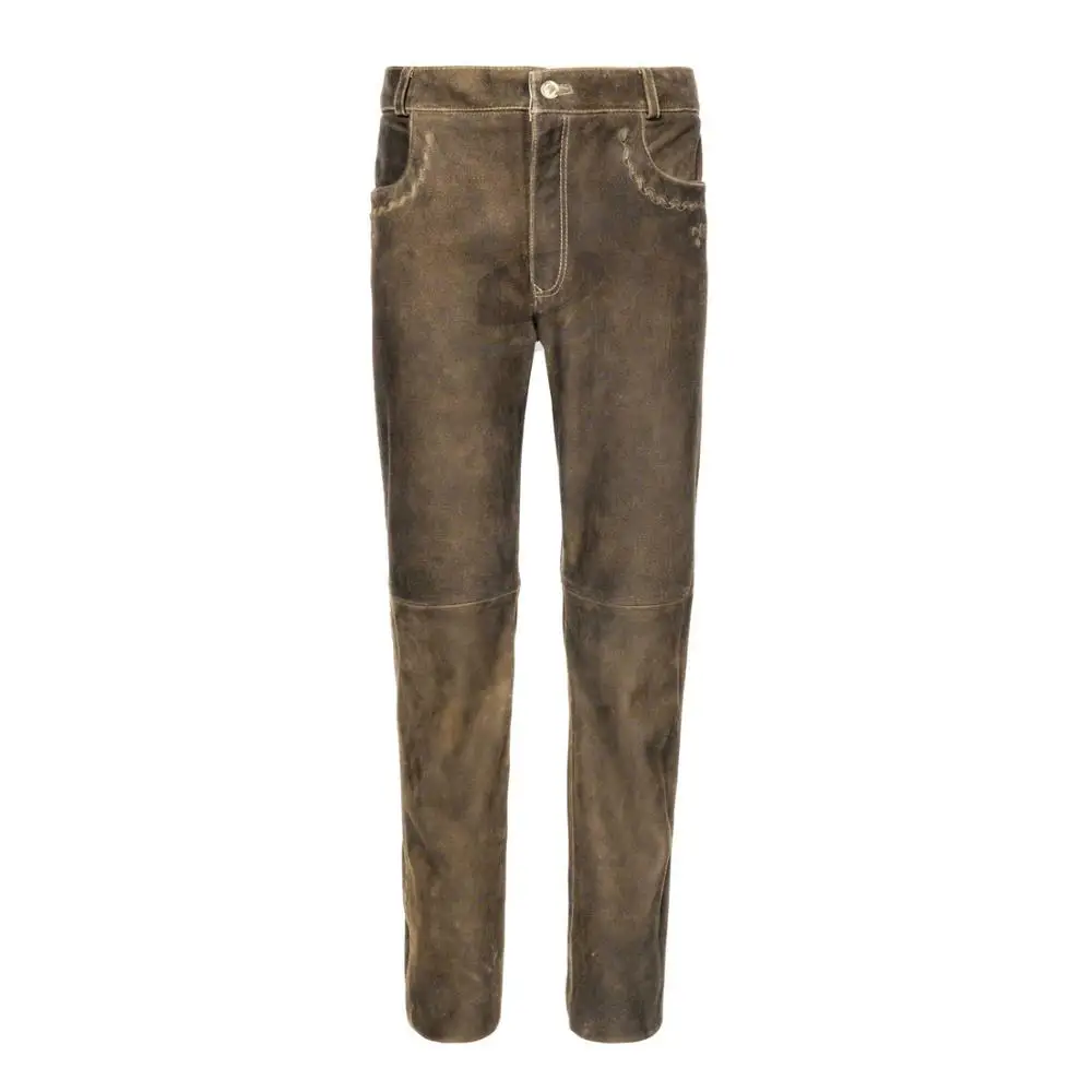 Немецкий баварский окерфест трахтен Lederhosen Зальцбург античные коричневые длинные брюки (немецкая одежда)