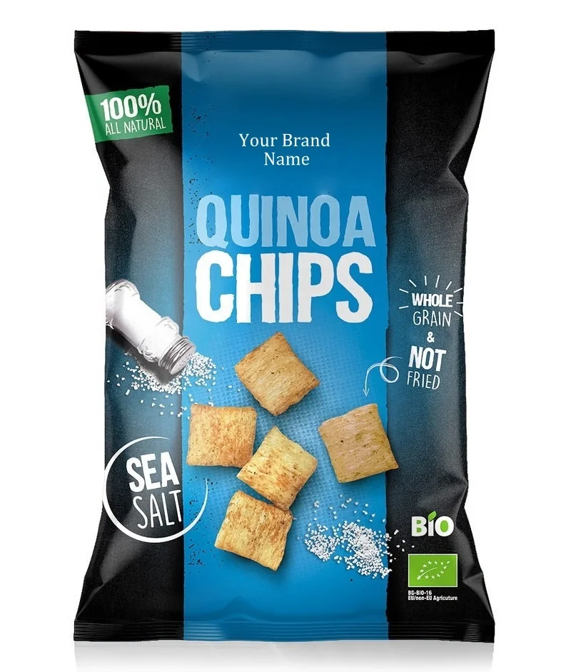  Органические чипсы Quinoa из веганов Wholegrain не жареная морская соль | Частная торговая марка Оптовая продажа Сделано в