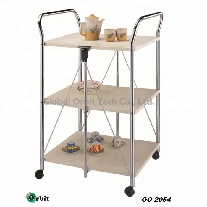 Kitchen Serving Cart, Storage Food Cart With Wheels
