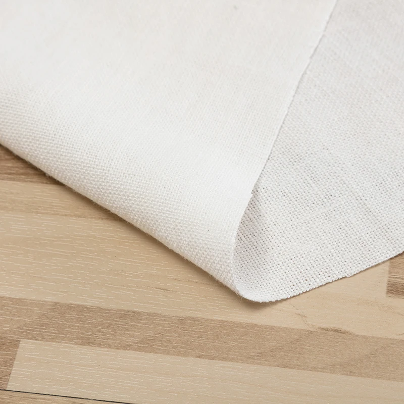 
Eco-friendly white 100% hemp fabric canvas wholesale in stock 
