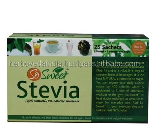 stevia sweetener sugar equivalent