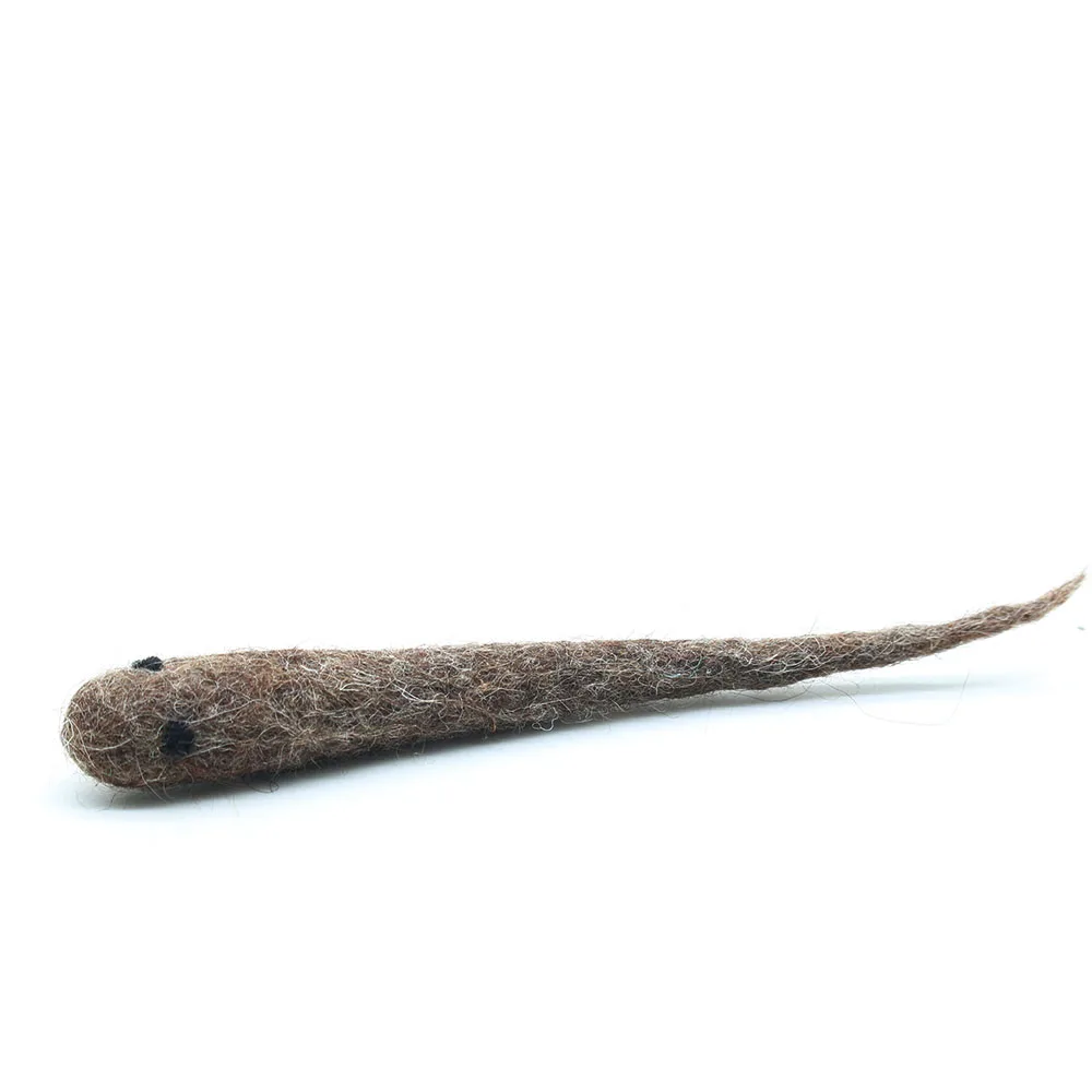 FCT-002, Wool Felt Tadpole, Cat Toys, Felted by Skilled and Talented Women Artisans of Nepal from Eco-friendly New Zealand Wool