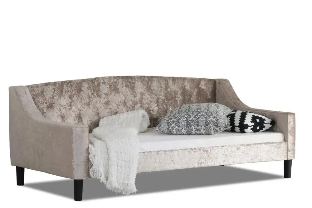 2019 Single Modern Design Day Bed Sofa with Knock Down Flat Packed Bed Frame