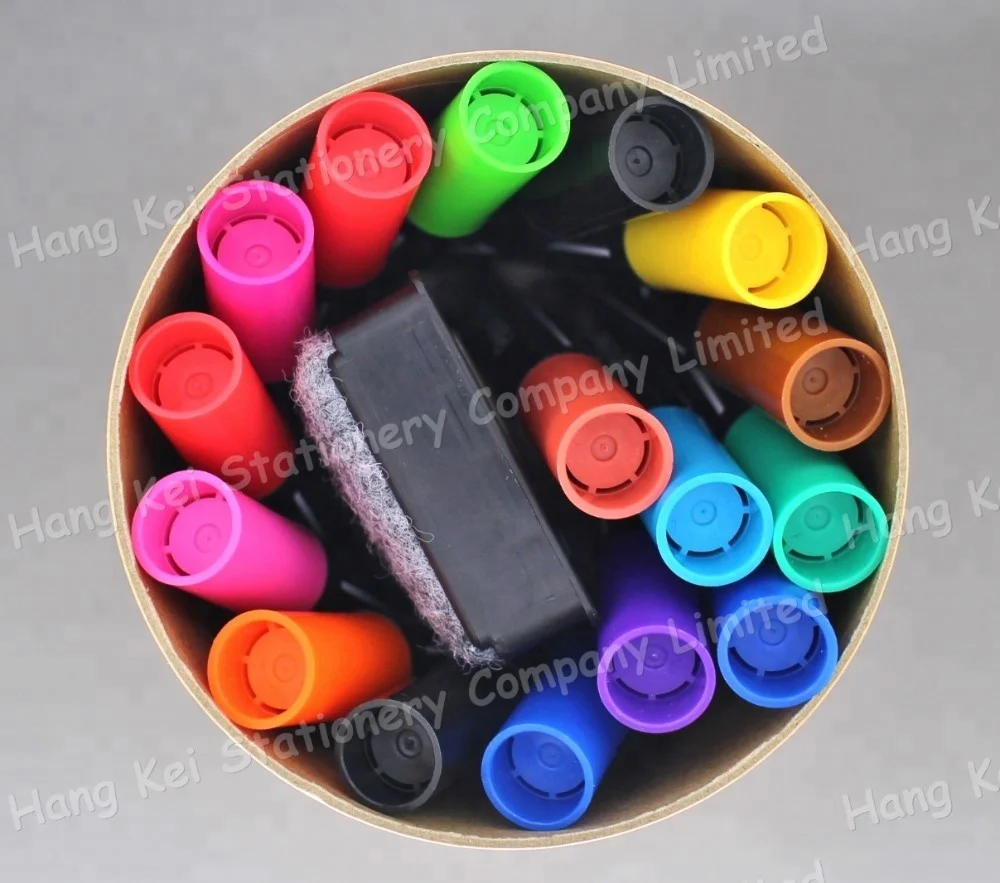 Customized Logo Printed Cheap Dry Erase Whiteboard Marker Pen Set Colored Ink