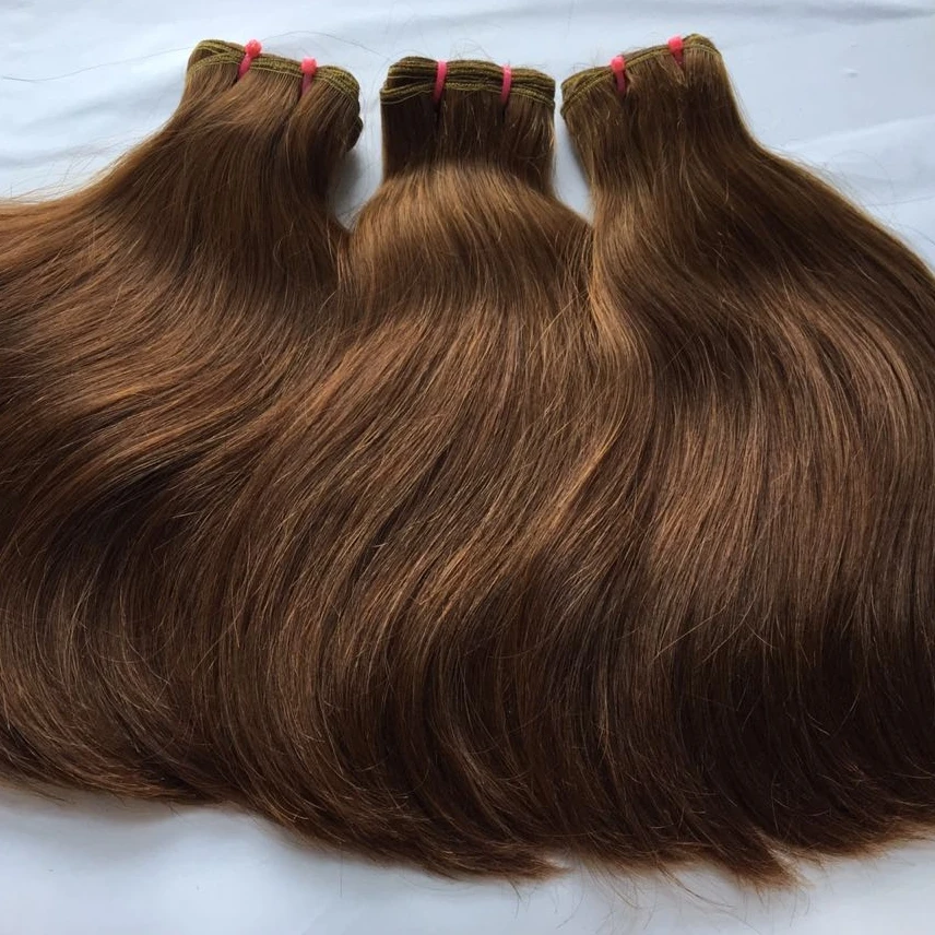 Hot Color Honey Brown Cheap Wholesale Price Hair Factory Human Hair Weaving 10A Grade Vietnam Hair