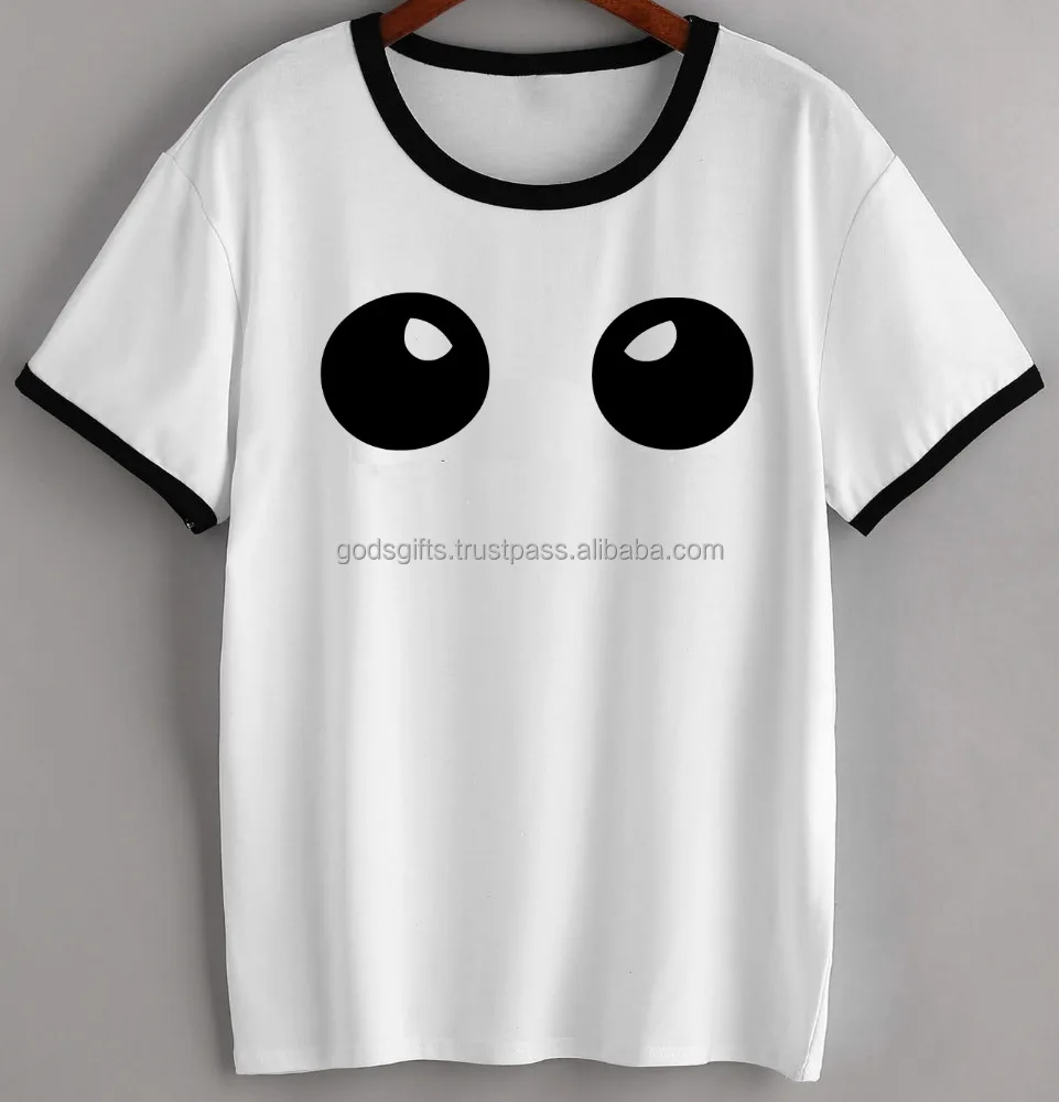 alibaba online shopping high quality cotton Crew Neck fashion ladies Top knitted gots certified Organic cotton online shopping