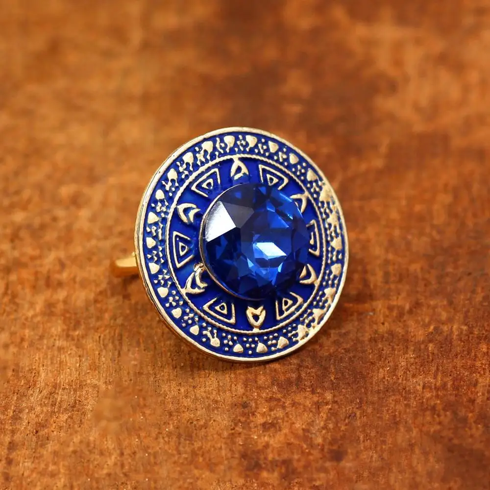 Rich Look Rama Green Color Glass stone Traditional Ring