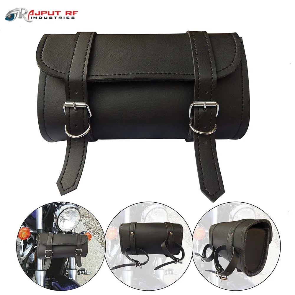 Leather bike Tool Bag - Motor bike sissy bar tool bag