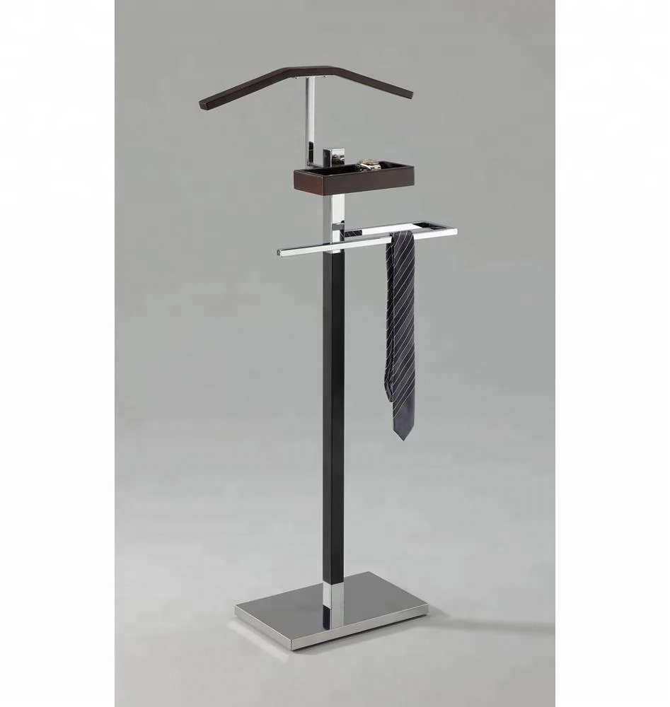 Wooden Metal Suit Valet Stand