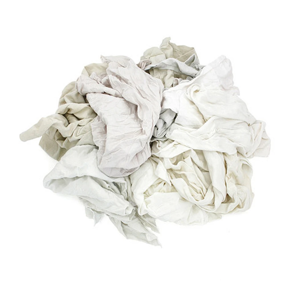 White colour 100% cotton fabric cutting waste / T Shirt Wiping Rags from Bangladesh