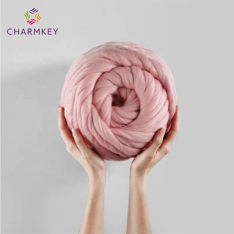  Charmkey хорошая цена шерстяная пряжа из шерсти мериноса для ручной вязки ковровых покрытий