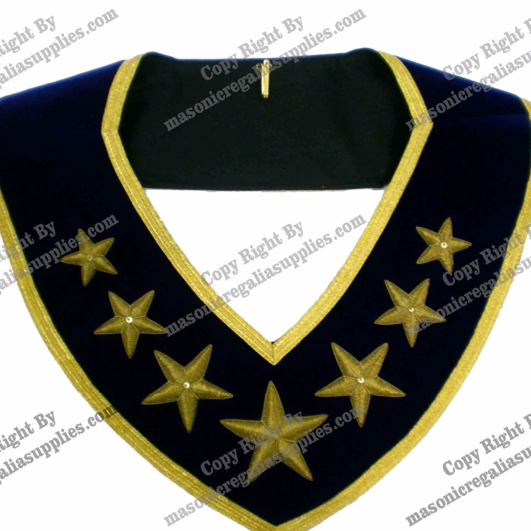 Masonic Officer Collar Masonic Collars Custom Embroider Logo Masonic Officer Collar