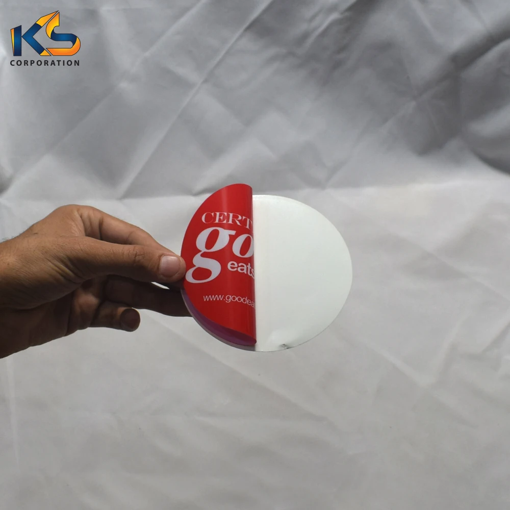 Custom Double Side Glass Door Stickers Double Side Reversed Printed Glass Window Vinyl Stickers