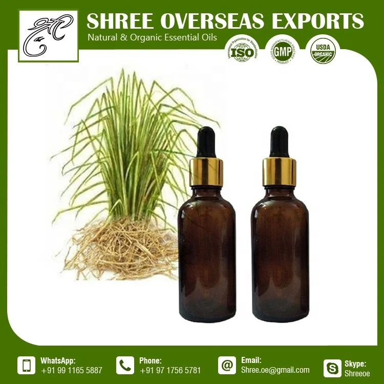 Hot Sale Vetiver Organic Essential Oil from India