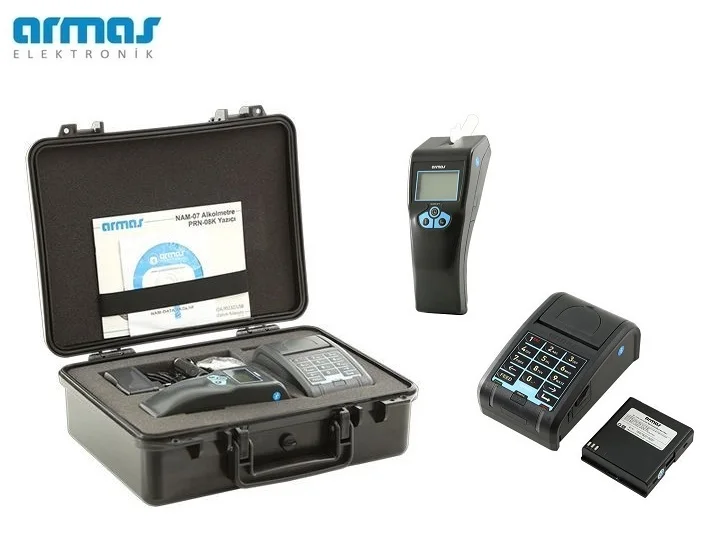 Breath Alcohol Tester with Wireless Printer, Law Enforcement, High Quality Professional Breathalyzer