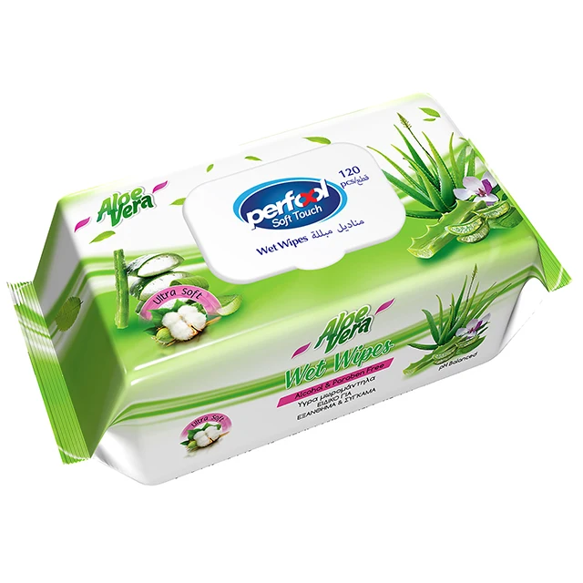 Perfool wet wipes 120 pcs apple, lavender, rose fragrance