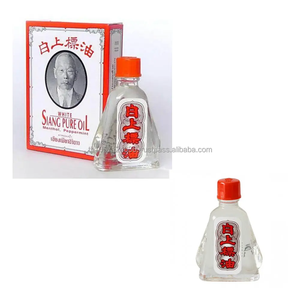 Water Balm Nasal SIANG PURE WHITE OIL Cold Menthol Eucalyptus scent Thai Herbal