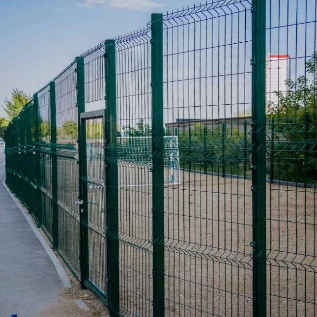 2m*1.8m Green welded wire mesh metal Posts  Fencing for Farm