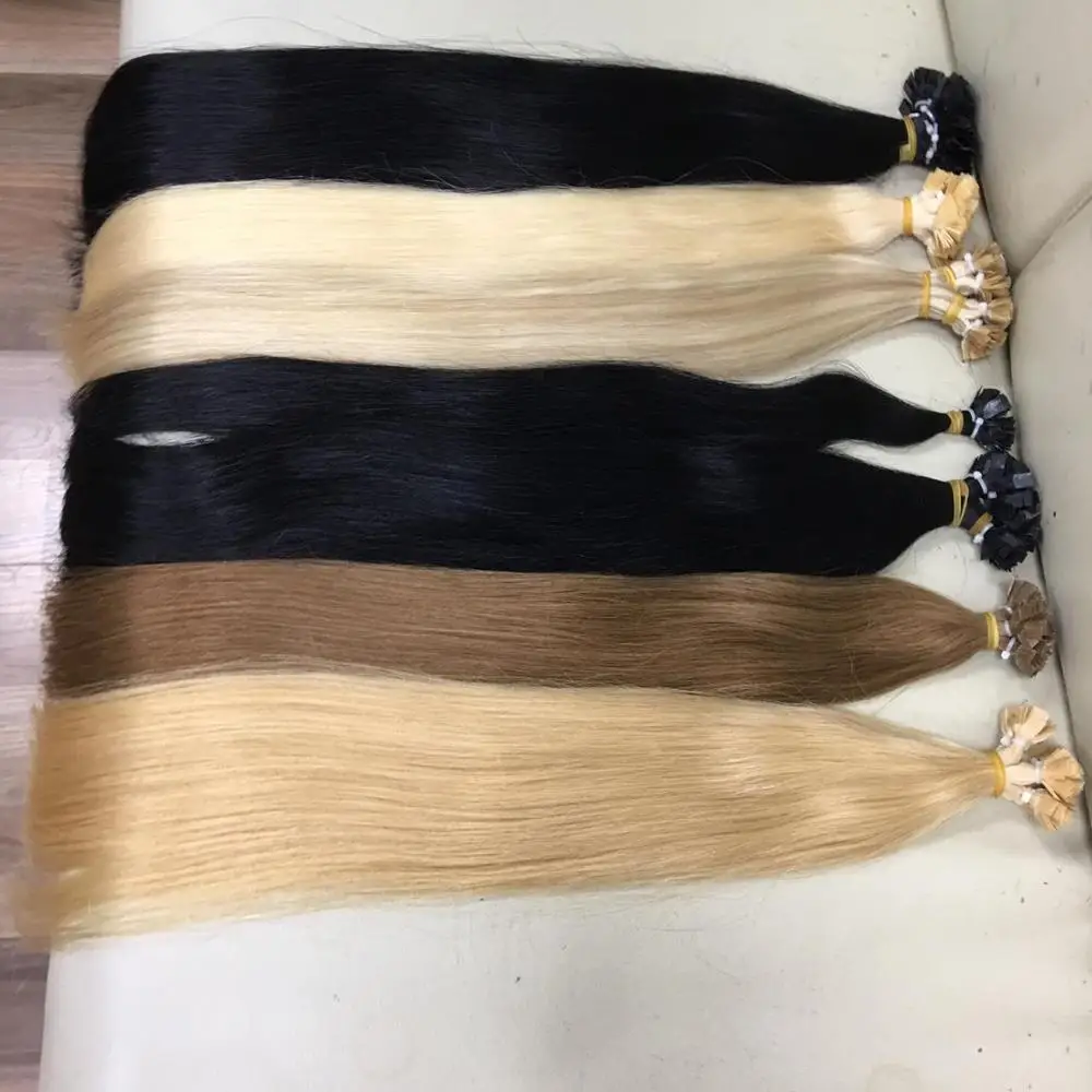 BALAYAGE FLAT TIPS HAIR EXTENSION DOUBLE DRAWN VIETNAMESE HAIR