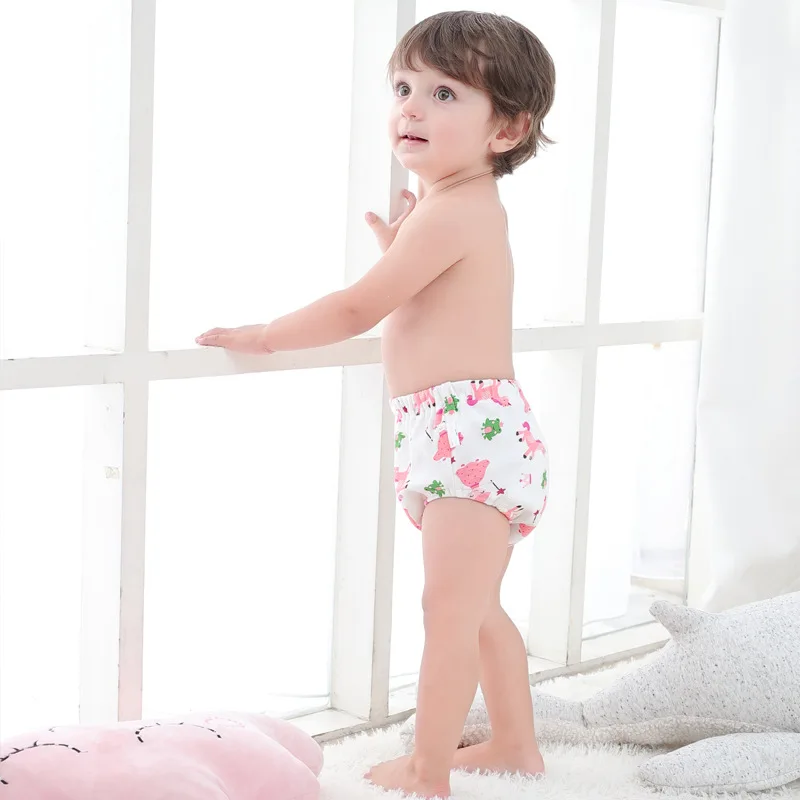 
Antibacterial baby training pants Washable Infants Children Baby Cotton Training Pants Cute Baby Diapers Reusable Nappies pants 