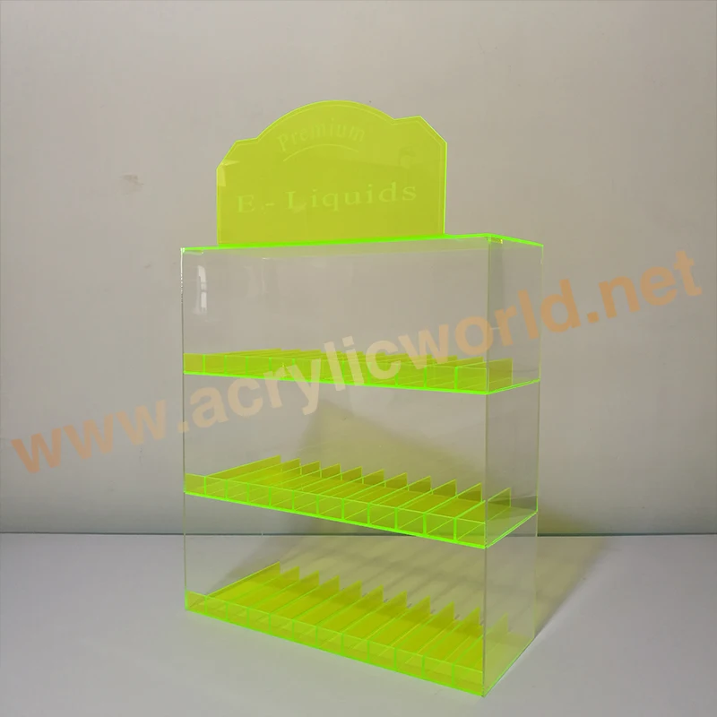 LED Lighting E-liquid Juice Display Stand Pod Vape Pen Display For CBD Acrylic E cig Ego Display Stand