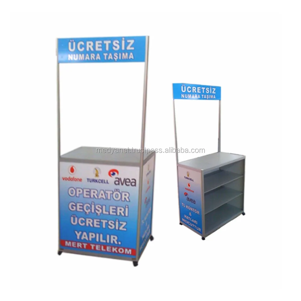 Aluminum Flat Exhibition Folding Counters , Fair display stand table , workstations , fair desk
