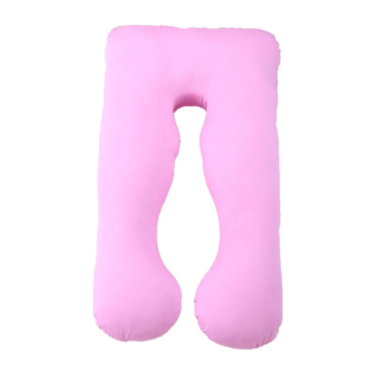 U Shape Polyester Stuffing Microfiber/Cotton Cover Full Body Pregnancy Pillow, Maternity Pillow, Pillow For Pregnant Women
