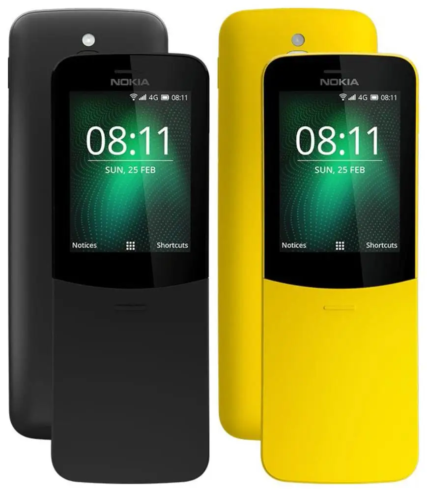 Телефон Nokia 8110 4G 4 ГБ 2,4 дюйма Двухъядерный KaiOS