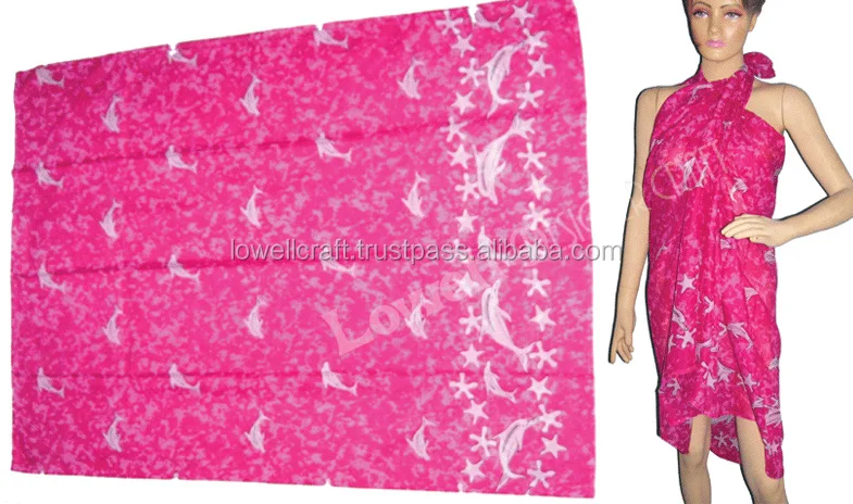 Sea printed sarong pareo dress sarong beach scarves pareo