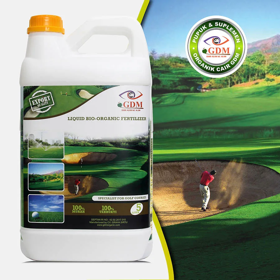 100% Best Liquid Organic Fertilizer GDM Bio Organic Fertilizer 100% Natural for Golf in The Asian Market
