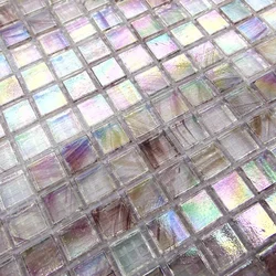 Bathroom Kitchen Backsplash Purple Goldline Iridescent Pearl Glass Mosaic Tile