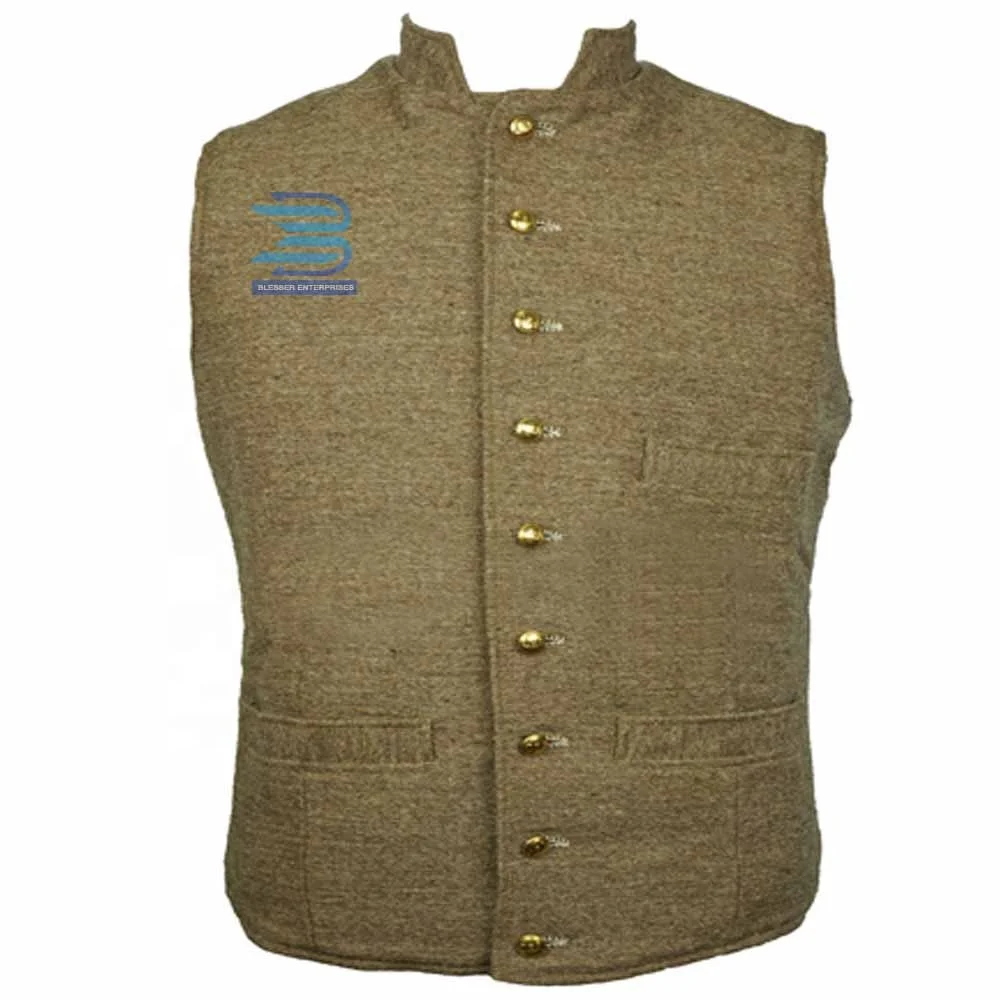 Civil War Vest - CS Enlisted Jean Wool - Value Line