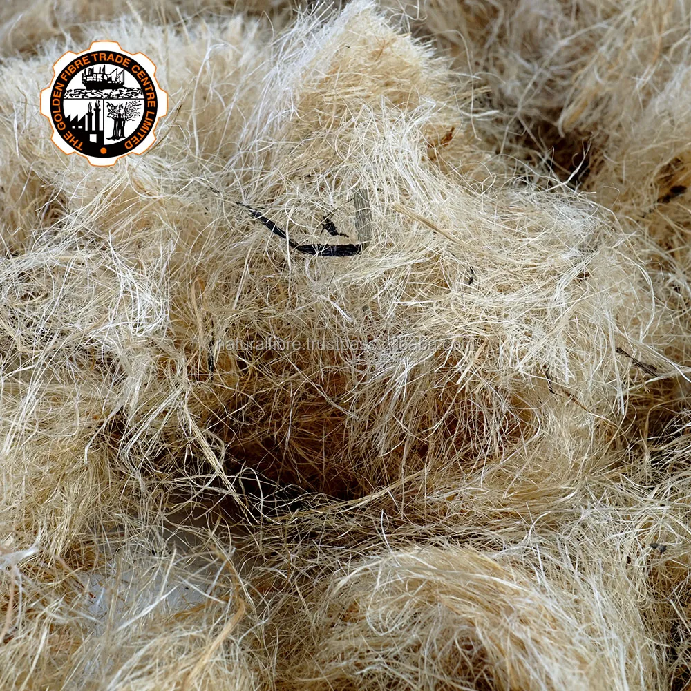 
Average Quality 100% Natural Gypsum Molding Filasse Jute Fiber 