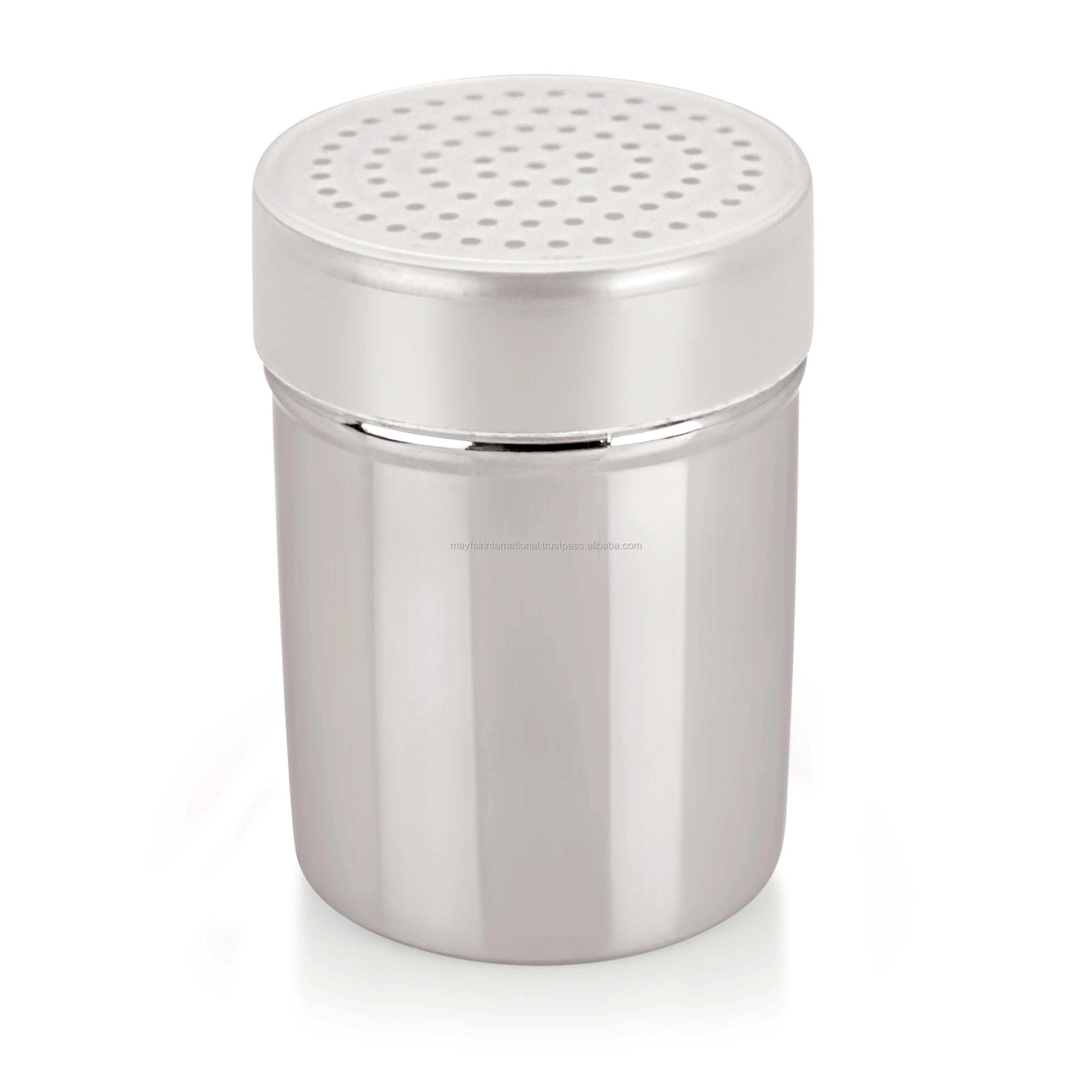 Stainless Steel Cheese Dredges With & Without Plastic Lid