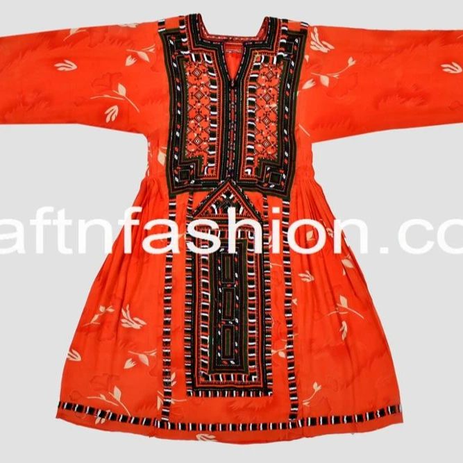 Женское вышитое традиционное платье Kuchi-платье Kuchi с ручной вышивкой-традиционное платье Kuchi