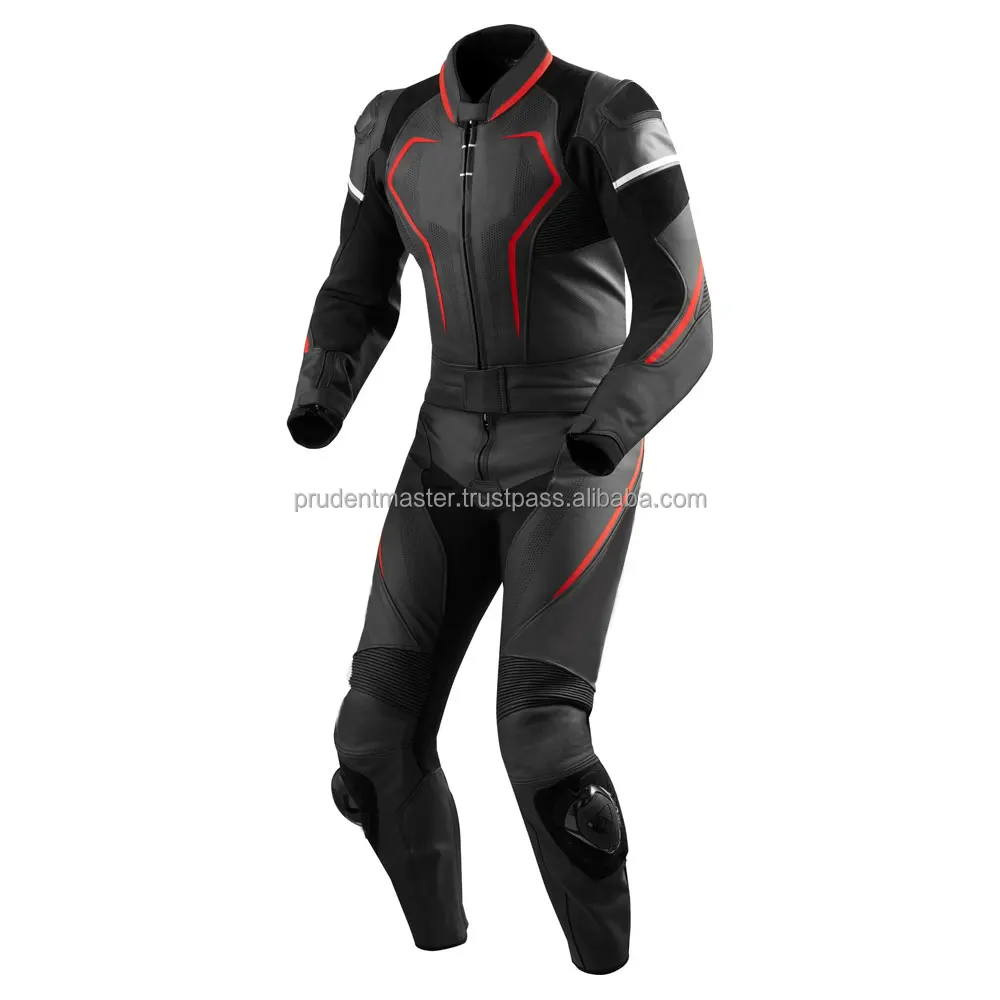 Costume Genuine Leather Motorbike Suit High Quality Protection Motorcycle Auto Racing Wear Customize Suit Sets Cowhide Leather