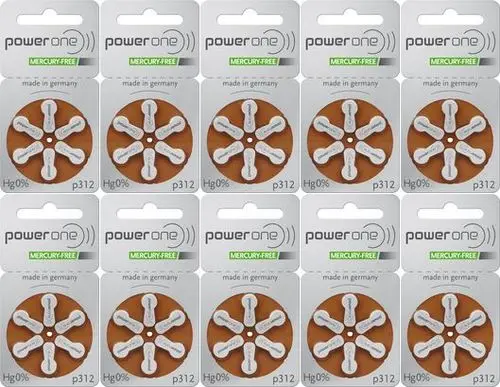 Power One Digital Hearing Aid Batteries Compatible with All Brands including Signia Oticon Phonak Unitron