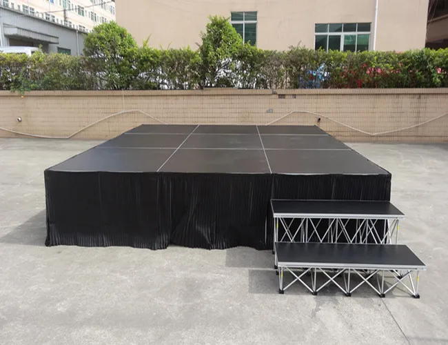 portable stage raised platform stage with stage risers