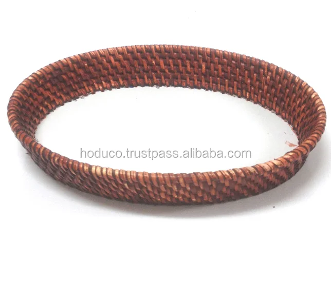 Wholesale Bamboo Rattan Basket, Serving Tray, Rattan Tray from Vietnam