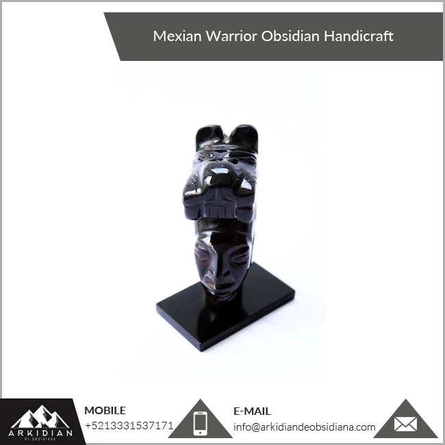 Premium Quality And Durable Obsidian Warrior Sculpture for Home Decorative