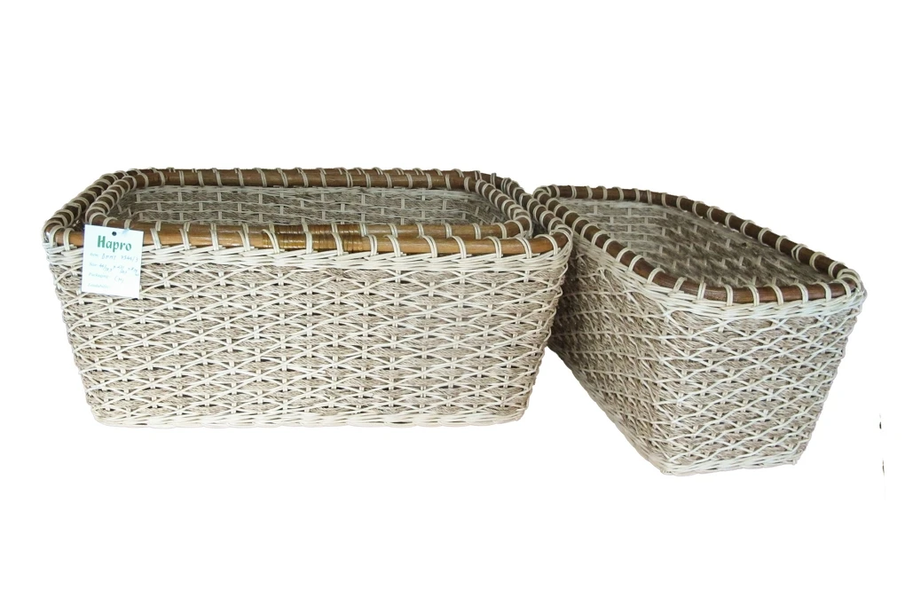 Ceramic Serving Bowl for Fruits or Salads, Bamboo Serving Dish Dinnerware bamboo salad bowl cheap price rattan tray and basket